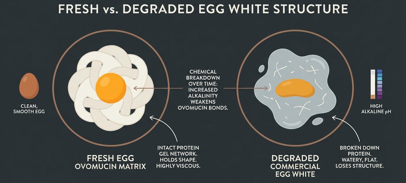 Fresh egg white viscosity