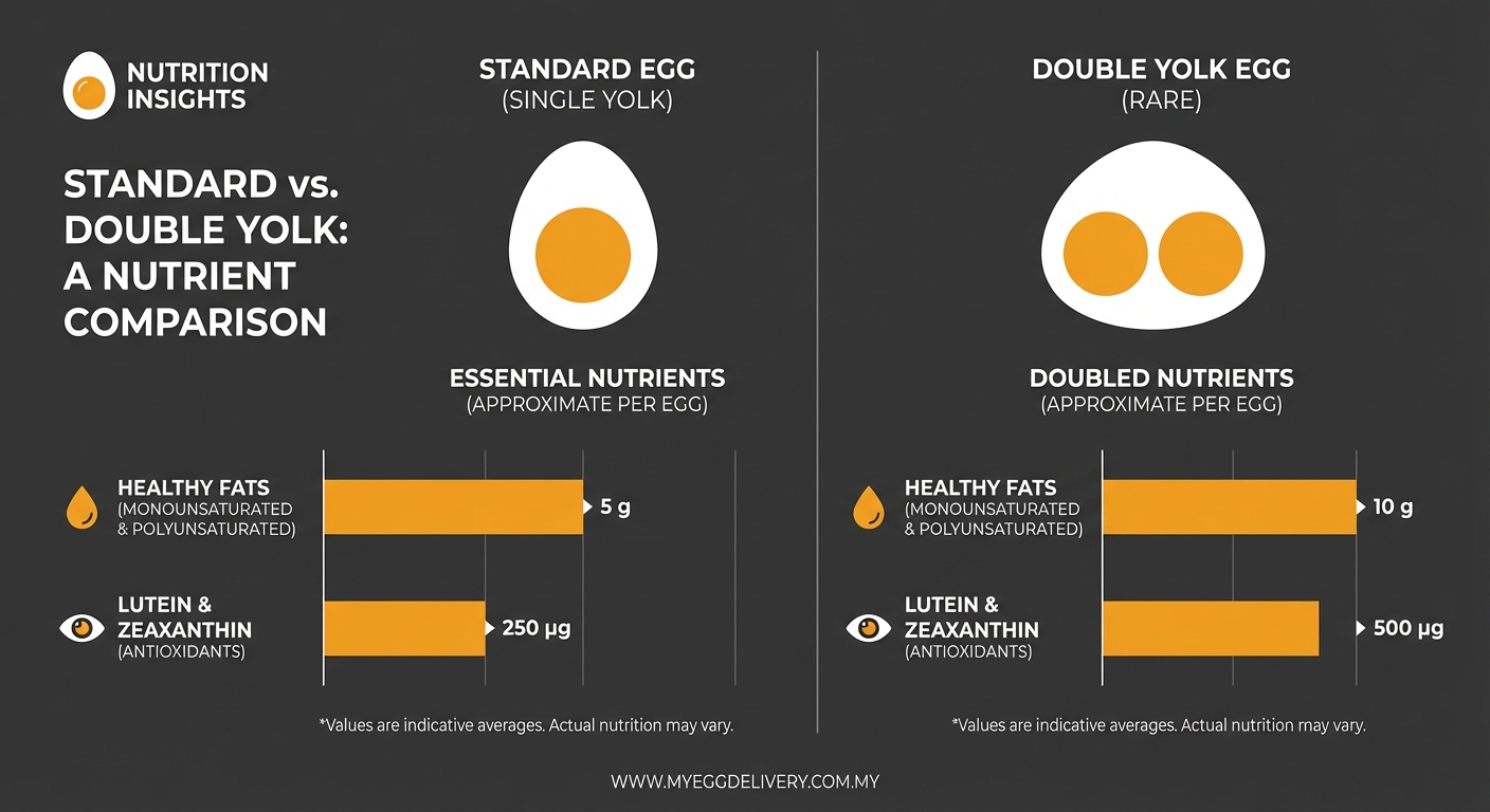 Healthy eggs on a kitchen counter