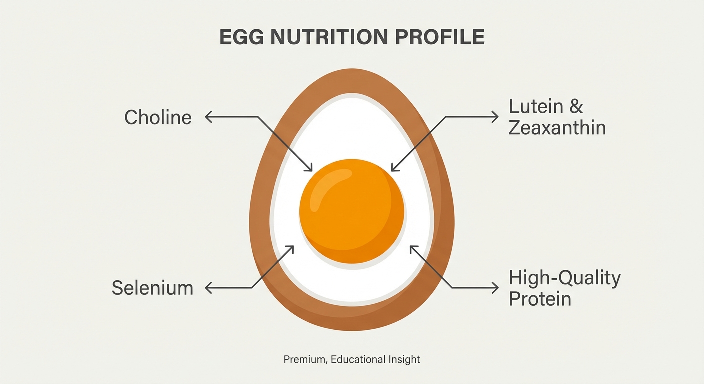 Nutrients in an egg