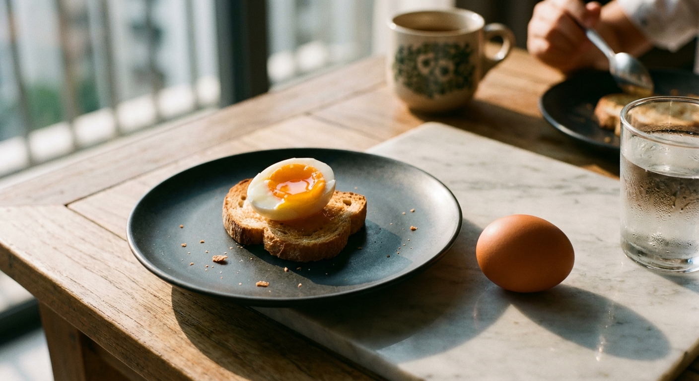 Soft boiled egg for immune support
