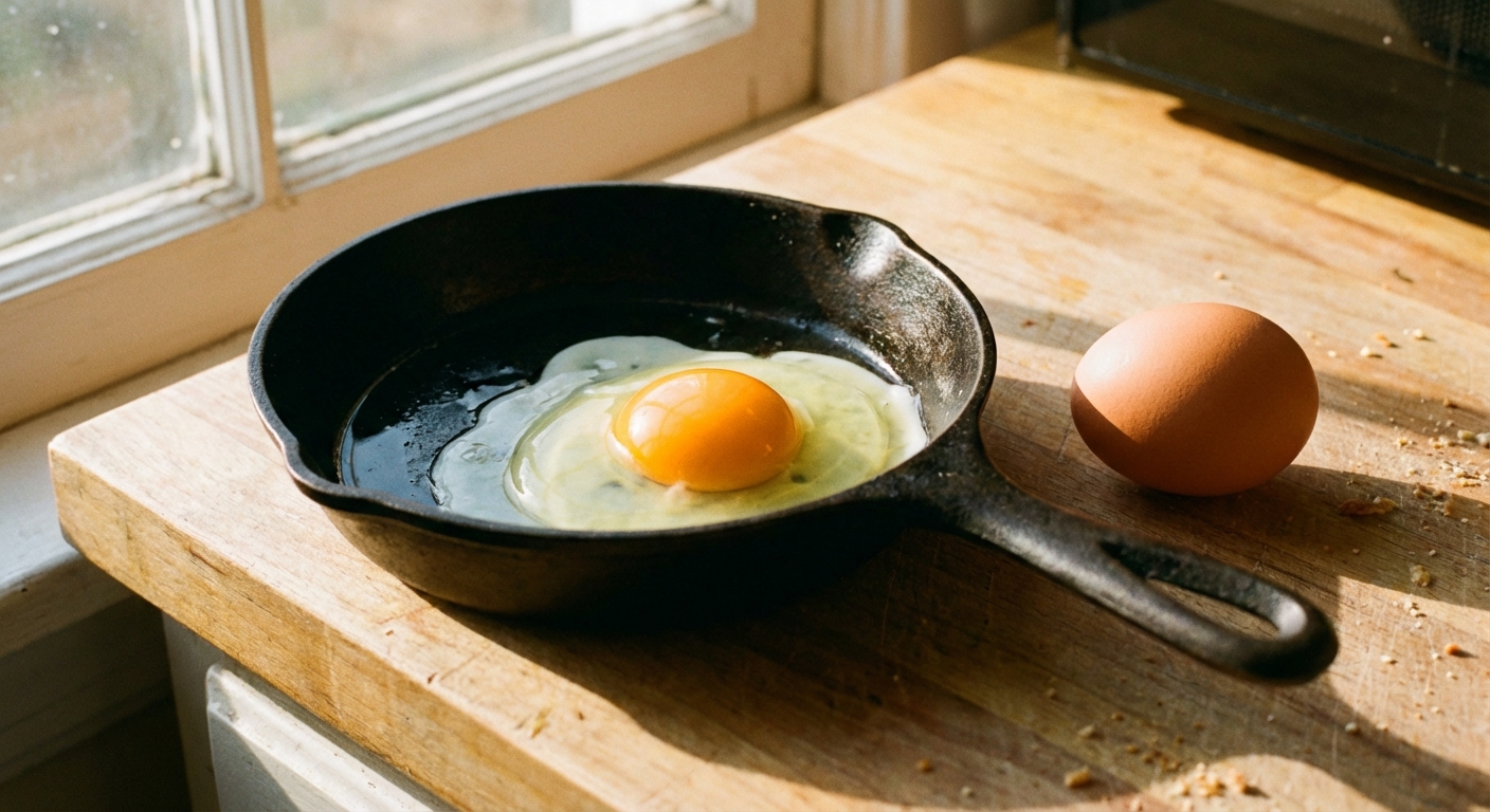 Eggs stored in a kitchen environment
