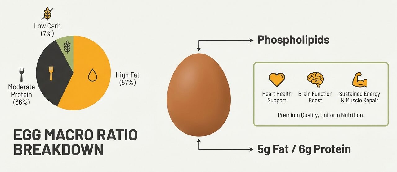 Keto diet macro balance with eggs