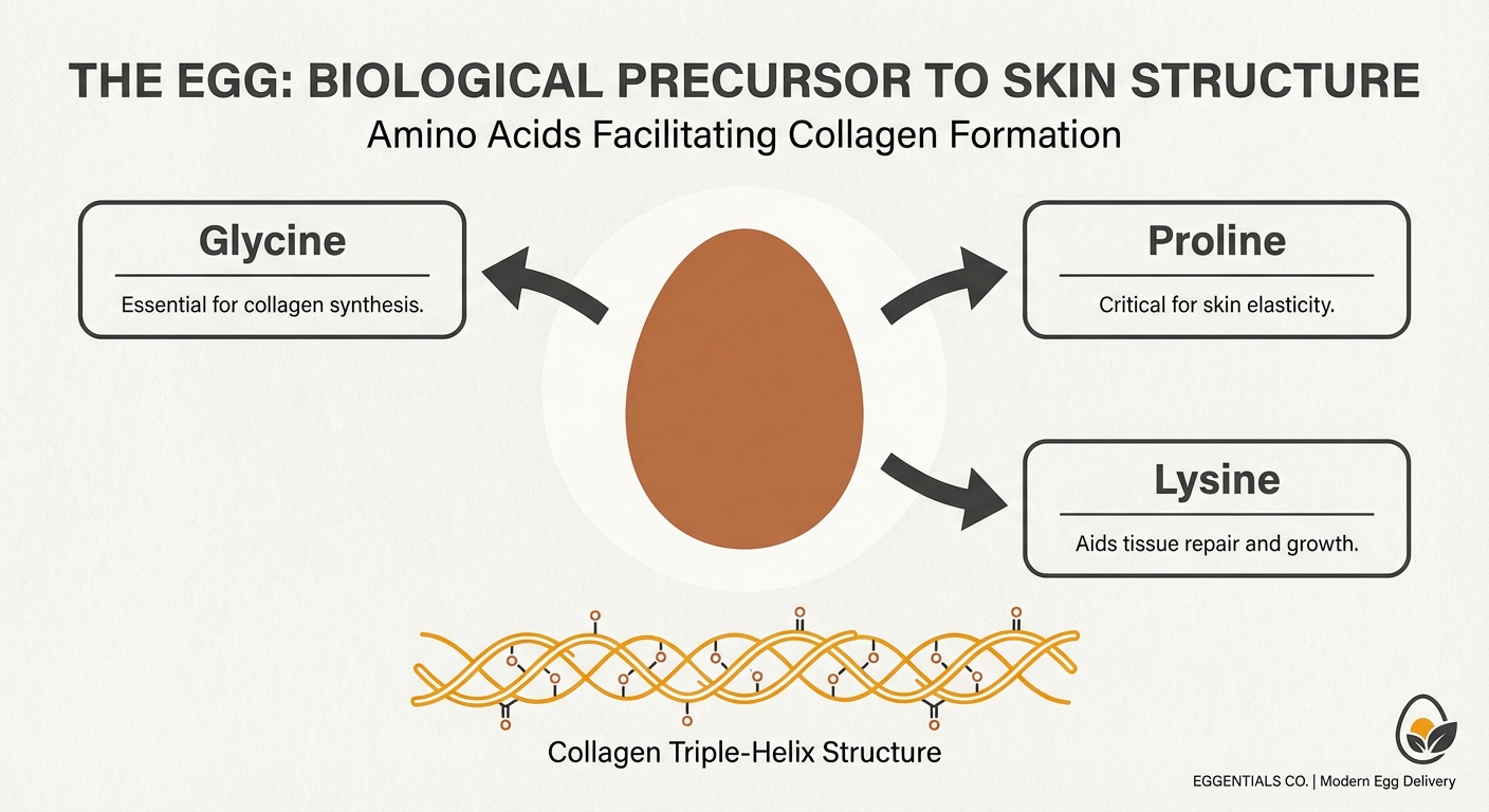 Fresh egg nutrition for skin health