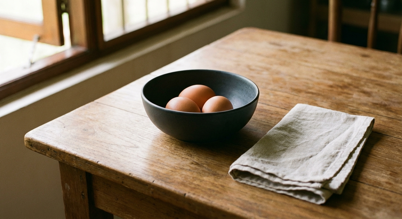 Chef preparing eggs for a healthy meal