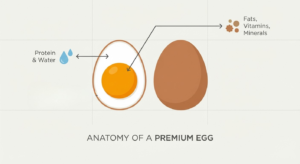 Egg nutrients diagram